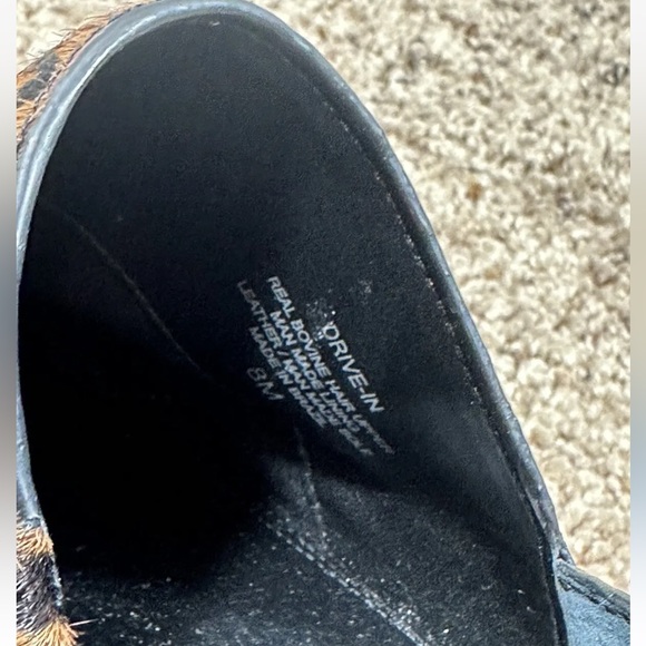 Gianni Bini Drive In Cheetah Animal Print Dyed Calf Hair Heels Walnut Brown 8M - Picture 10 of 11